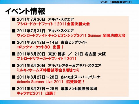 画像ギャラリー No.027のサムネイル画像 / ブシロードが新日本プロレス「G1 CLIMAX XXI」の冠スポンサーに。棚橋弘至選手もゲストで登場した「ブシロード戦略発表会 2011(夏)Part2」レポート