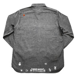 画像ギャラリー No.002のサムネイル画像 / 「THE KING OF GAMES」,秋の新作はマリオ/ルイージの刺繍が目を惹くシャンブレーシャツ。9月28日22:00に販売開始