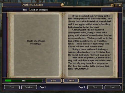 画像集#002のサムネイル/「EQ2」,ゲームアップデート52でゲーム内で自由に執筆できる「本」が登場