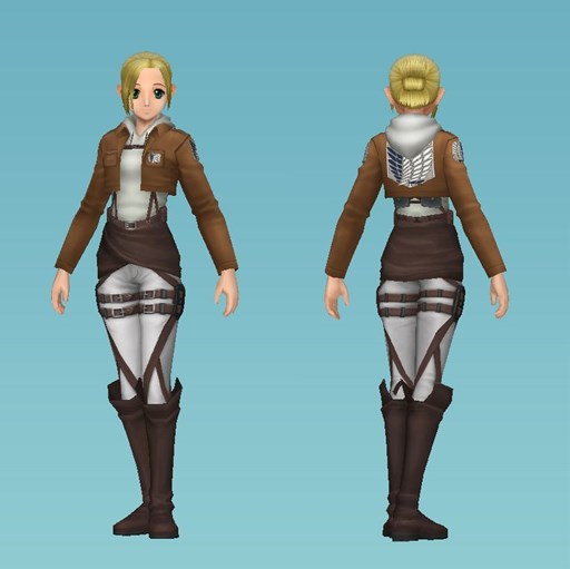 画像集#002のサムネイル/「MoE」進撃の巨人コラボ第3弾スタート。アニ/サシャのなりきり装備が登場