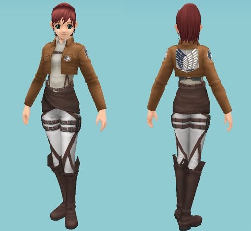 画像集#003のサムネイル/「MoE」進撃の巨人コラボ第3弾スタート。アニ/サシャのなりきり装備が登場