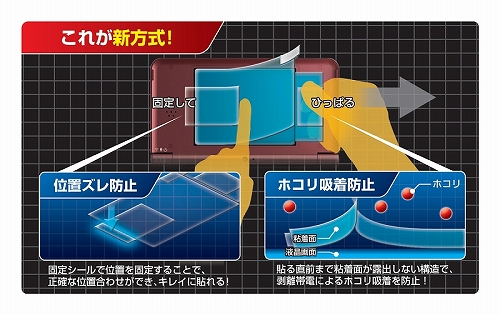 画像ギャラリー No.004のサムネイル画像 / ホリ,PSP/ニンテンドーDSi LL用液晶保護シール「ピタ貼り」発売