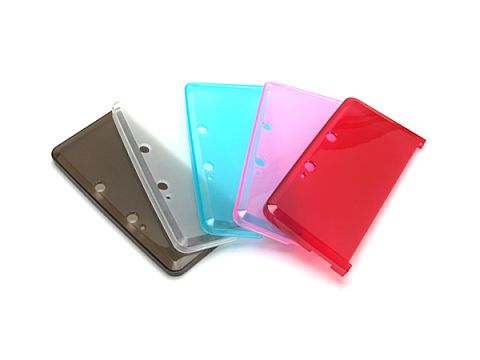 画像ギャラリー No.002のサムネイル画像 / ゲームテックの3DS用クリアタイプ保護カバーにピンクと赤が追加される