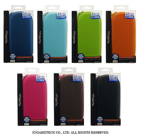 画像ギャラリー No.006のサムネイル画像 / ゲームテックのVita用セミハードポーチ7色が3月1日に1050円(税込)で発売