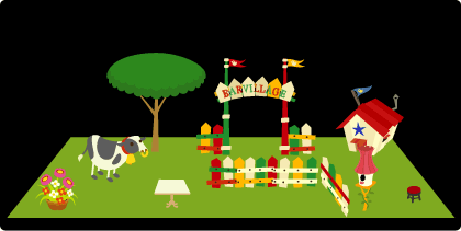 画像集#008のサムネイル/「バルビレッジ」新パネルキューブ「うららかリゾートガーデン」を発売