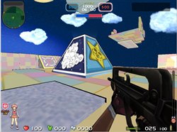 画像集#002のサムネイル/「ペーパーマン」カラフルなパステル調の新マップや制服衣装が登場