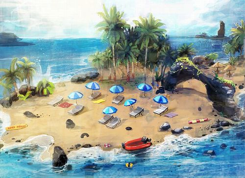 画像ギャラリー No.001のサムネイル画像 / 「WarRock」,ビーチで水着女性を眺めつつ水風船を投げ合おう