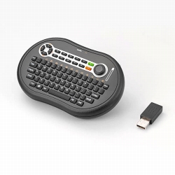 画像ギャラリー No.002のサムネイル画像 / ゲームパッド風操作感(!?)のマウス機能付き無線キーボード登場