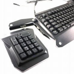 画像ギャラリー No.006のサムネイル画像 / Cherry黒軸採用で位置調整可能なキーパッド&テンキーユニットを搭載したキーボードが上海問屋で発売