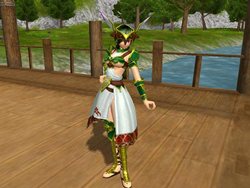 画像ギャラリー No.001のサムネイル画像 / 「ドルアーガの塔」おしゃれ装備「ヒルダル装備(緑)」登場