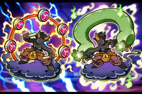 画像ギャラリー No.001のサムネイル画像 / 「ゲットアンプドX」,雷と風属性を操れるアクセサリ「風雷裙【双龍】」が登場