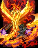 画像ギャラリー No.002のサムネイル画像 / 「ゲットアンプドX」,新アクセサリ登場。業火をまとった双剣「サーマルバイト」