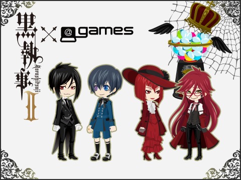 画像ギャラリー No.002のサムネイル画像 / 「アットゲームズ」人気アニメ「黒執事II」とのタイアップがついに開始