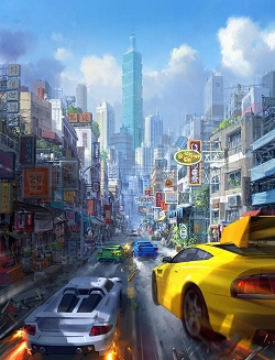 画像集#002のサムネイル/「ドリフトシティ」夏の大型アップデートで新マップ登場。本日のアップデートでテスト実装