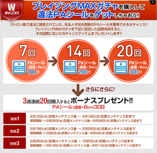 画像ギャラリー No.002のサムネイル画像 / 「ドリフトシティ・エボリューション」レアアイテムが獲得できる新ガチャ登場