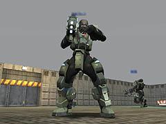 画像集#011のサムネイル/パワードスーツの兵士が大乱戦する「攻速機戦LANDMASS」の画像集を掲載