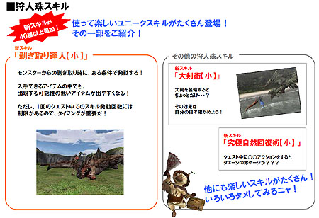 画像集#012のサムネイル/「MHF」シーズン5.0情報第二報:40以上の新スキルが用意される“狩人珠”や“キャラバンクエスト”など新システムが判明