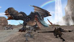 画像ギャラリー No.002のサムネイル画像 / 「MHF」シーズン9.0で登場する新大型モンスター「グレンゼブル」の情報が公開に。荒々しい性質をもったこの飛竜種の攻撃はガンナーも脅かす