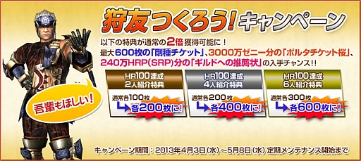 画像ギャラリー No.001のサムネイル画像 / 「MHF」,ハンターライフコースが無料となるカムバックキャンペーンを実施