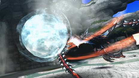 画像ギャラリー No.006のサムネイル画像 / 「MHF-Z」,G級クエストに登場する新モンスター「裂水竜 ゼナセリス」,そして新フィールド「彩の滝」の情報が公開