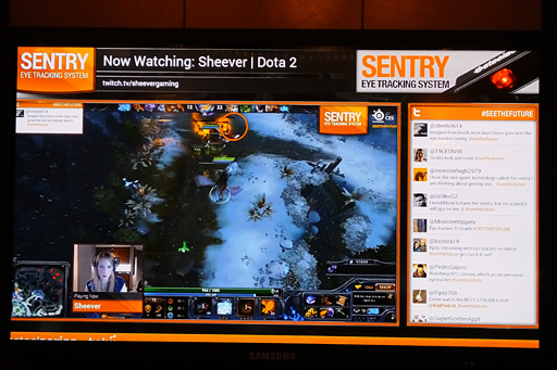 画像ギャラリー No.007のサムネイル画像 / プレイヤーの視点をゲーム画面に表示できる視線追跡デバイス「Sentry Eye Tracker」が国内発売決定。価格は2万9160円(税込)