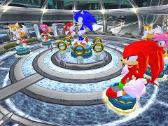 画像ギャラリー No.001のサムネイル画像 / みんなで祝福。「PSU」,もうすぐ誕生日のソニックがロビーに登場