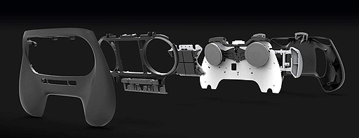 画像ギャラリー No.005のサムネイル画像 / Valveが斬新なデザインのコントローラ「Steam Controller」を発表。2つのトラックパッドとタッチスクリーンで,あらゆるジャンルのゲーム操作を実現