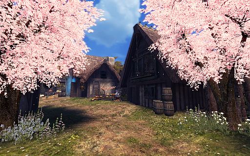 画像ギャラリー No.001のサムネイル画像 / 「マビノギ英雄伝」でお花見イベント。桜の花びらを集めてアイテムをもらおう