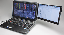 画像ギャラリー No.040のサムネイル画像 / ノートPC用セカンダリ液晶ディスプレイはゲーマーにとって使えるものなのか。GeChic製「On-Lap1301」を試す