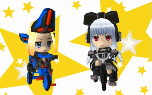 画像ギャラリー No.003のサムネイル画像 / 「コズミックブレイク」,三輪車に乗ったちびキャラが登場する「サイクルガラポン:ミニ」を実装