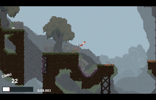 画像ギャラリー No.002のサムネイル画像 / インディーズゲームの小部屋:Room#216「Dustforce」