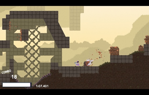 画像ギャラリー No.006のサムネイル画像 / インディーズゲームの小部屋:Room#216「Dustforce」