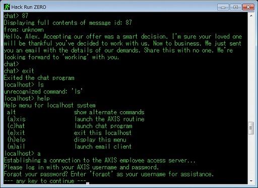 画像ギャラリー No.004のサムネイル画像 / インディーズゲームの小部屋:Room#389「Hack Run ZERO」