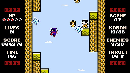 画像ギャラリー No.006のサムネイル画像 / インディーズゲームの小部屋:Room#420「Ninja Senki DX」