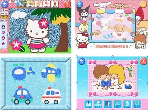 画像ギャラリー No.002のサムネイル画像 / “砂絵”を物理エンジンで再現した「サンリオキャラクターすなえパーティー」登場