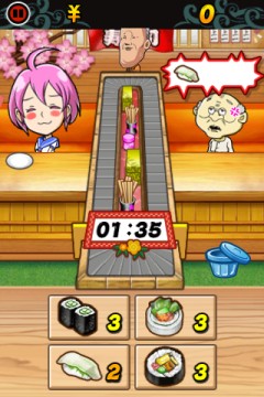 画像ギャラリー No.003のサムネイル画像 / iPhone用パズル「Oh! SUSHI」,宇宙人や覆面レスラー相手に寿司を握ろう