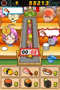 画像ギャラリー No.005のサムネイル画像 / iPhone用パズル「Oh! SUSHI」,宇宙人や覆面レスラー相手に寿司を握ろう