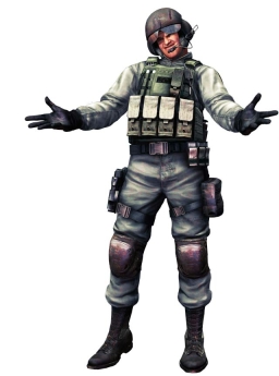 画像集#006のサムネイル/「バイオハザード5」,クリスとシェバをサポートするBSAA西部アフリカ支部所属隊員5人を紹介