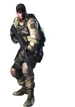 画像集#007のサムネイル/「バイオハザード5」,クリスとシェバをサポートするBSAA西部アフリカ支部所属隊員5人を紹介