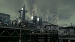 画像集#015のサムネイル/「バイオハザード5」,死の商人アーヴィングと謎の人物,そして“油田地帯”のスクリーンショットを公開