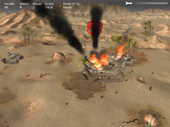 画像集#002のサムネイル/とめどなく現れる戦車をひたすら撃ち続ける,シンプルなシューティングゲーム「Open Fire Gold」のデモ版をUp