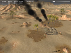 画像集#003のサムネイル/とめどなく現れる戦車をひたすら撃ち続ける,シンプルなシューティングゲーム「Open Fire Gold」のデモ版をUp