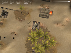 画像集#004のサムネイル/とめどなく現れる戦車をひたすら撃ち続ける,シンプルなシューティングゲーム「Open Fire Gold」のデモ版をUp