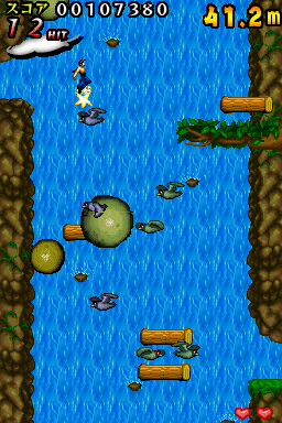 画像ギャラリー No.009のサムネイル画像 / 無限の滝を登るDSiウェア「アクションゲーム 翔べよ!!ドラゴン!」登場