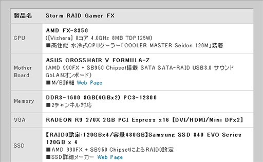 StormFX-8350SSD 840 EVO4RAID 0ܤPC