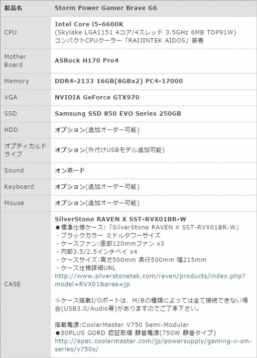 画像ギャラリー No.004のサムネイル画像 / Storm,冷却性能重視のゲーマー向けミドルタワーPCを発売