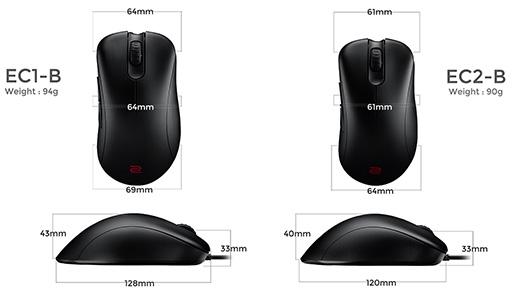 画像ギャラリー No.003のサムネイル画像 / BenQ ZOWIE,ECシリーズのバリエーションモデル「EC1-B」「EC2-B」を1月26日に国内発売。「PMW3360」センサー採用