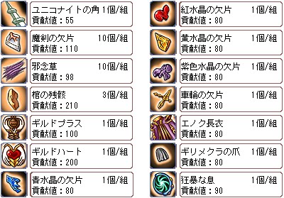 画像ギャラリー No.001のサムネイル画像 / 「Le Ciel Bleu」,ギルド貢献品として新たにアイテム14種が追加