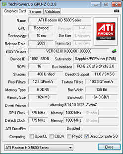 #019Υͥ/ATI Radeon HD 5670ץӥ塼99ɥDirectX 11бGPU®Τ
