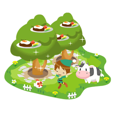 画像ギャラリー No.001のサムネイル画像 / mixi「牧場物語」,“デニーズ”とタイアップ。割引券の配布あり